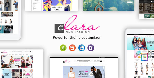 Clara-极简主义时尚响应Shopify主题