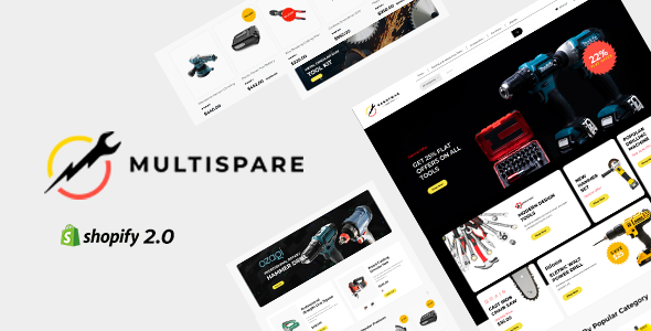 Multipare-硬件、工具和杂工Shopify主题