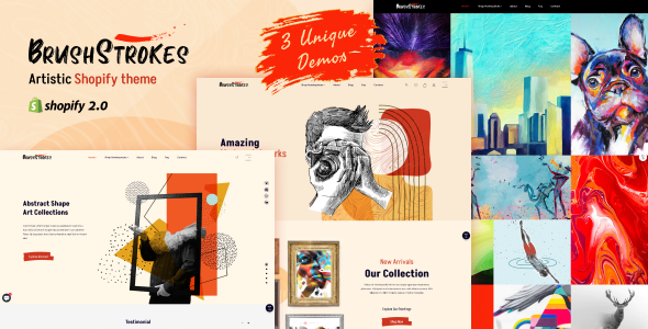 BrushStrokes-Shopify手工艺品店