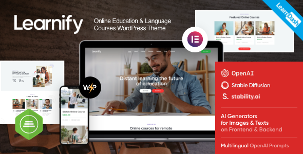 Learnify-在线课程教育WordPress主题