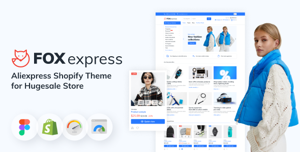 FoxExpress-速卖通Shopify主题为Hugesale商店