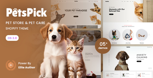PetsPick-宠物商店和宠物护理Shopify 2.0主题