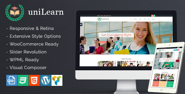 UniLearn-教育和课程WordPress主题