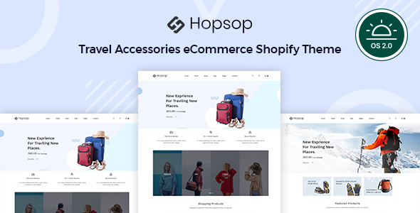 Hopsop-旅行和旅游配件Shopify主题