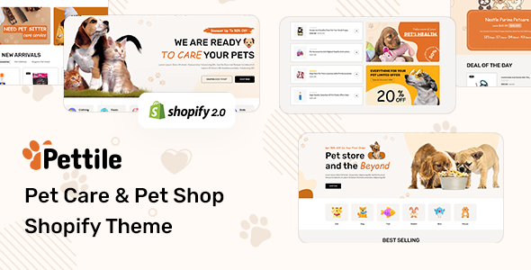 Pettile-宠物店和宠物食品Shopify主题