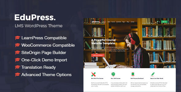 EduPress |响应式LMS，大学教育WordPress主题