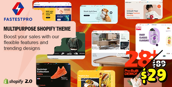 Fastestpro-多用途响应式Shopify主题操作系统2.0