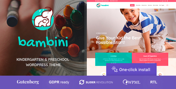 Bambini-学前和幼儿园主题