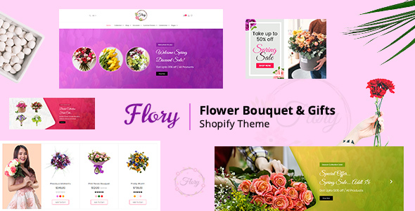 Flory |花店花束和精品礼品Shopify主题