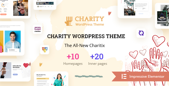 Charitix-非营利慈善WordPress主题