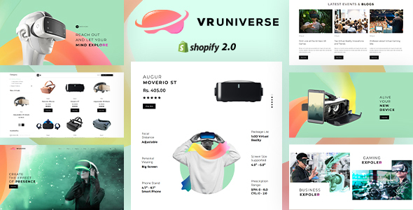 VRUniverse-虚拟现实商店Shopify主题