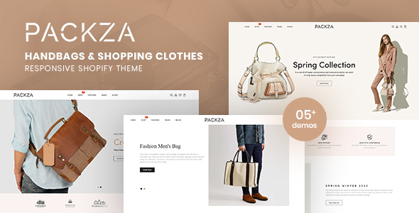 Packza-手提包和购物服装响应式Shopify主题