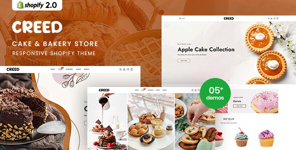 Creed-蛋糕和面包店响应式Shopify 2.0主题