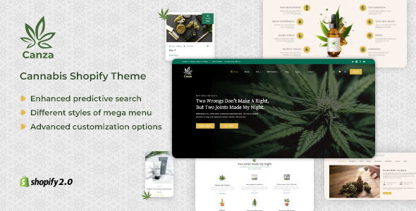 Canza-医用大麻Shopify主题
