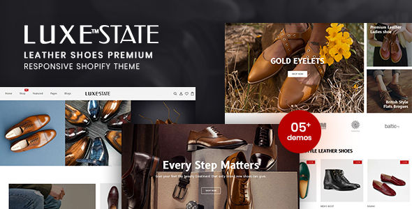 LuxeState-皮革鞋高级Shopify主题