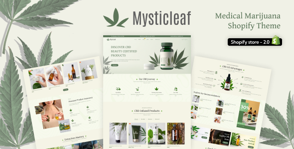 Mysticleaf-医用大麻Shopify商店