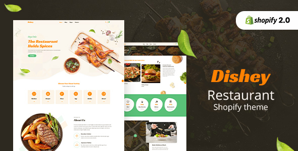 Dishey-餐厅、食品店Shopify主题