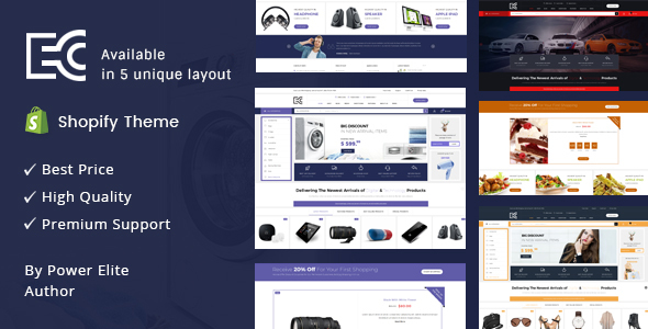 eCode-分段多用途Shopify主题
