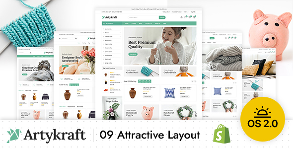 Artykraft-艺术和装饰Shopify主题