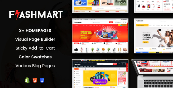 FlashMart-响应式多用途部分Shopify主题