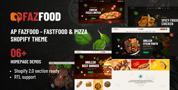 Ap Fazfood-快餐店Shopify主题