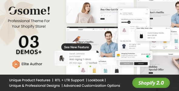 Osome-时尚时尚多用途Shopify主题