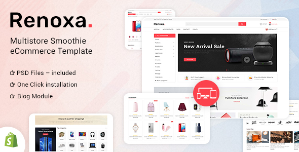 Renoxa多用途电子商务Shopify模板