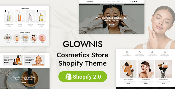 Glownis-护肤品和化妆品商店Shopify 2.0响应式主题