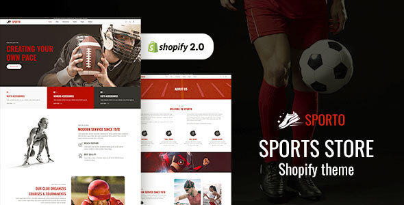Sporto-健身商店，体育俱乐部Shopify主题