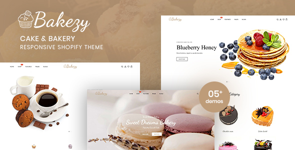 Bakezy-蛋糕和面包店响应式Shopify主题