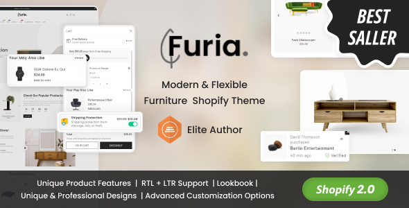 Furia家具响应式Shopify主题