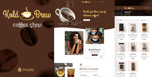 KoldBrew-咖啡店Shopify主题