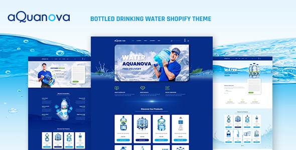 Aquanova |瓶装饮用水Shopify主题