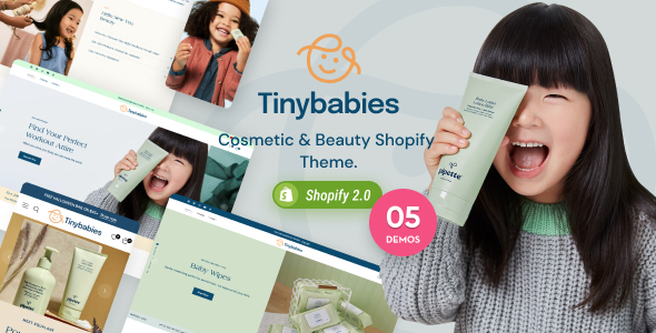 Tinybabies-美容化妆品和护肤品Shopify主题