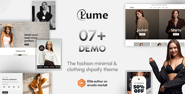 Lume–Shopify的极简时尚与服装主题