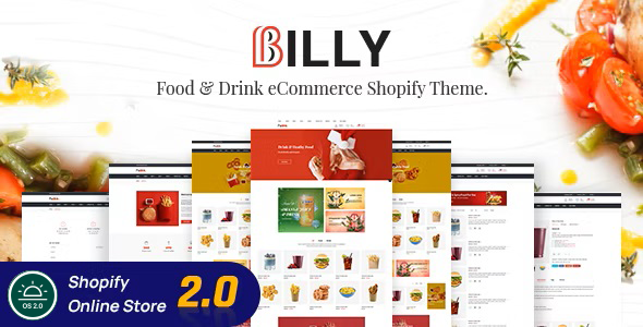 Billy-食品和饮料商店Shopify主题