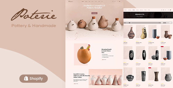 Poterie-手工制作，陶瓷艺术家Shopify主题