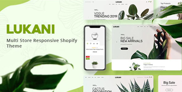 Lukani-植物和花店Shopify主题