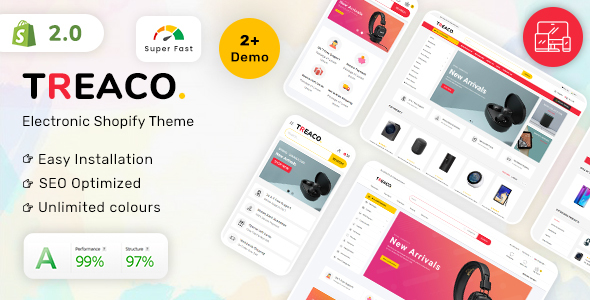 Treaco-多用途电子商务Shopify主题