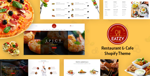 Eatzy |面包店、咖啡馆和蛋糕店Shopify主题