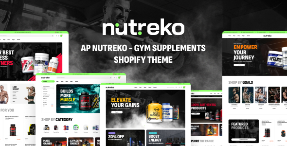 Ap Nutreko-健身房补充剂Shopify主题