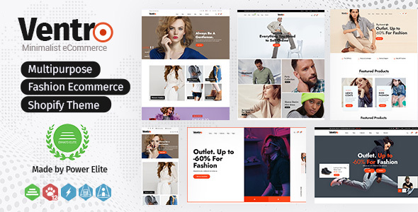 Ventro-多用途时尚电子商务Shopify主题