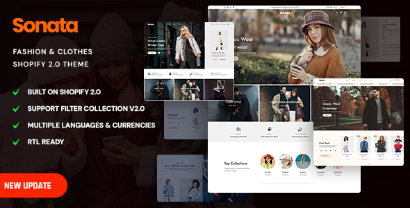 Sonata-时尚与服装Shopify主题
