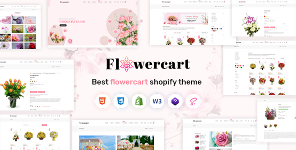 Flowercart-花店Shopify主题操作系统2.0