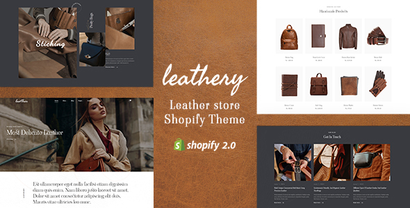 Leathery-手工皮革店主题