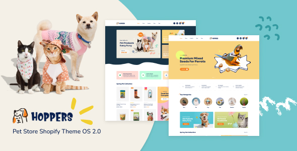 Hoppers-宠物店Shopify主题操作系统2.0