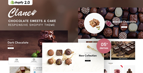 Clane-巧克力糖果和蛋糕Shopify主题