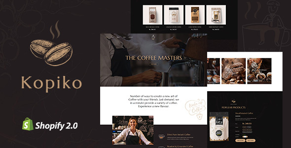 Kopiko-咖啡店Shopify主题