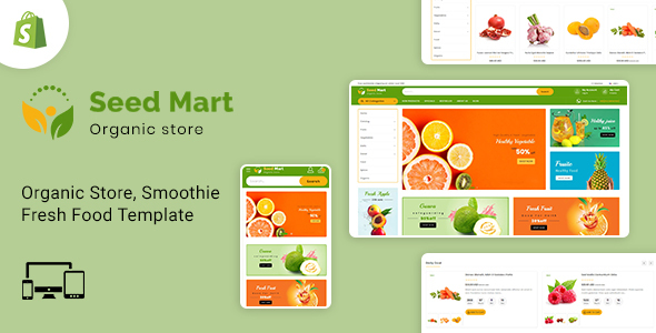 SeedMart-Shopify食品杂货店