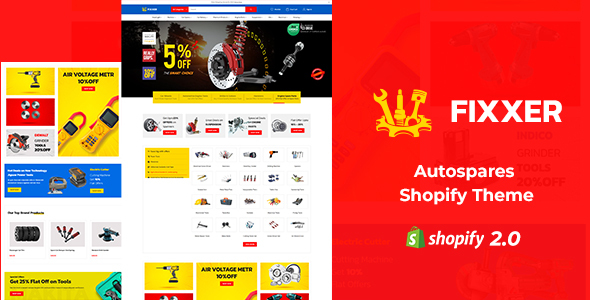 Fixxer-硬件和工具商店Shopify主题